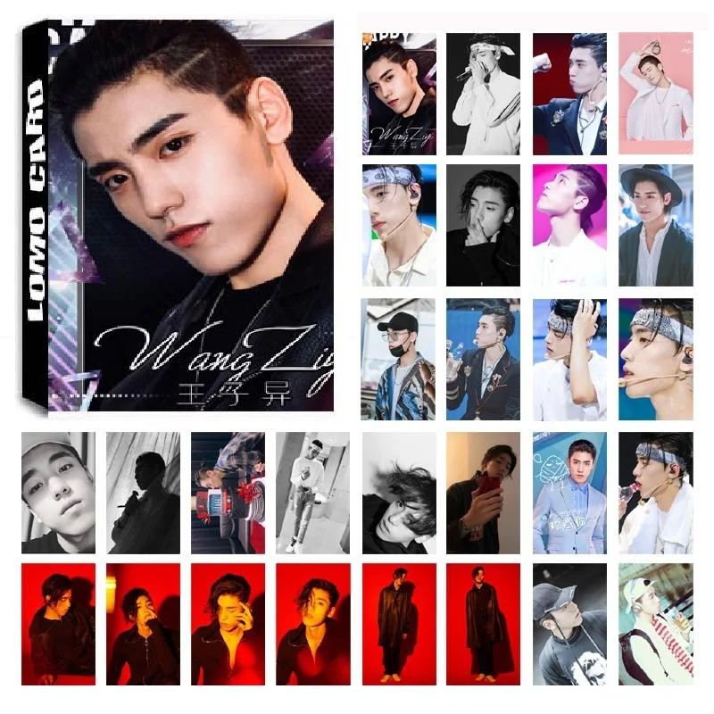 Новый 30 шт./компл. KPOP NINE PERCENT Wangziyi одиночный альбом HD фото карта ПВХ самодельный