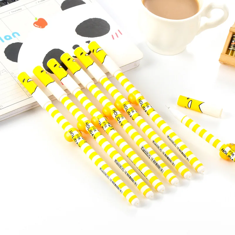 Из 2 предметов корейский Канцелярские мультфильм милый желтый улыбающееся лицо