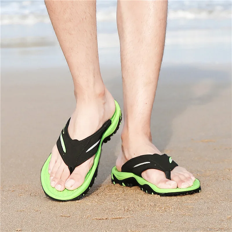 Пляжные слиперы летние мужские уличные сандалии шлепанцы для мальчиков дома