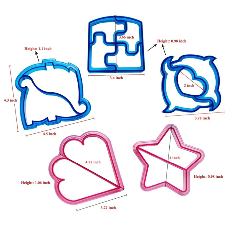 1 симпатичный сэндвич-резак форма для тостов Печенье Хлеб прессы Набор сделай сам