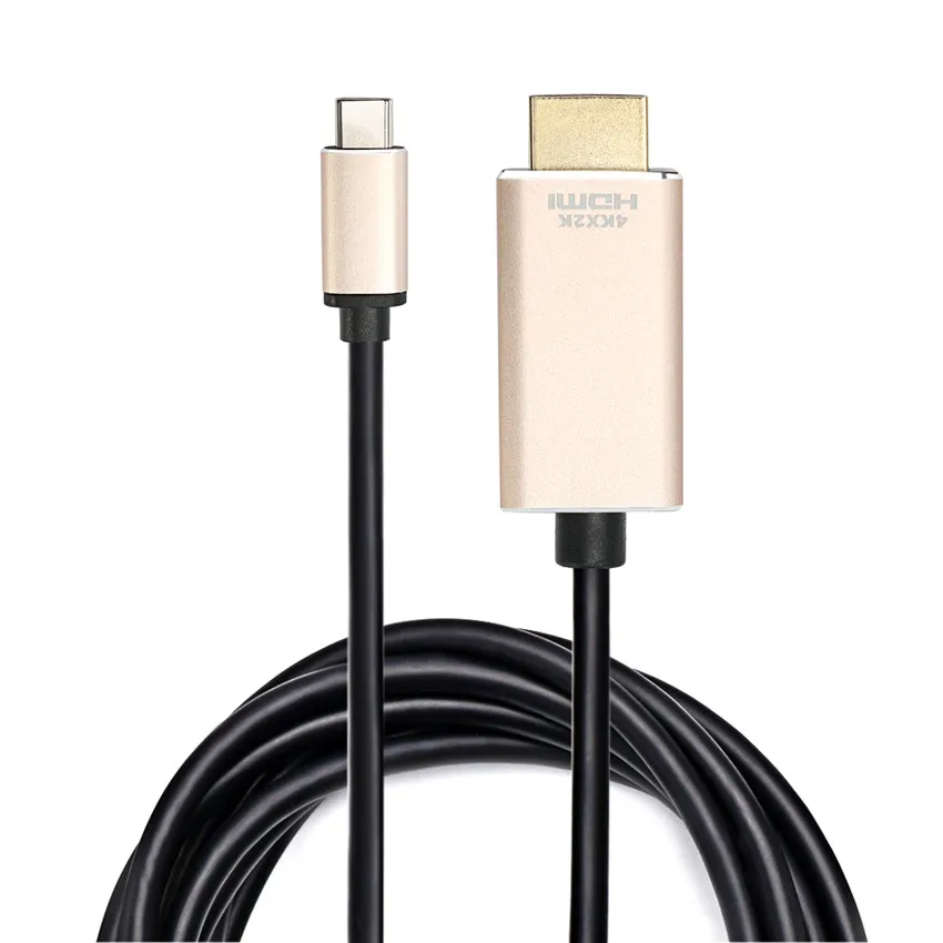 USB Type C к HDMI кабель 4K 60HZ конвертер папа мужчине адаптер 1 8 м алюминиевый корпус для