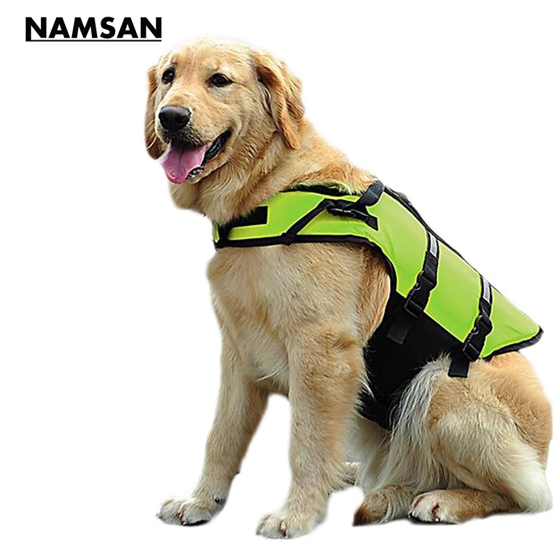 Namsan Dog Pet Float Life Jacket Vest Aquatic Safety Swimming Suit Swimwear Lifesaver Green Clothes | Дом и сад