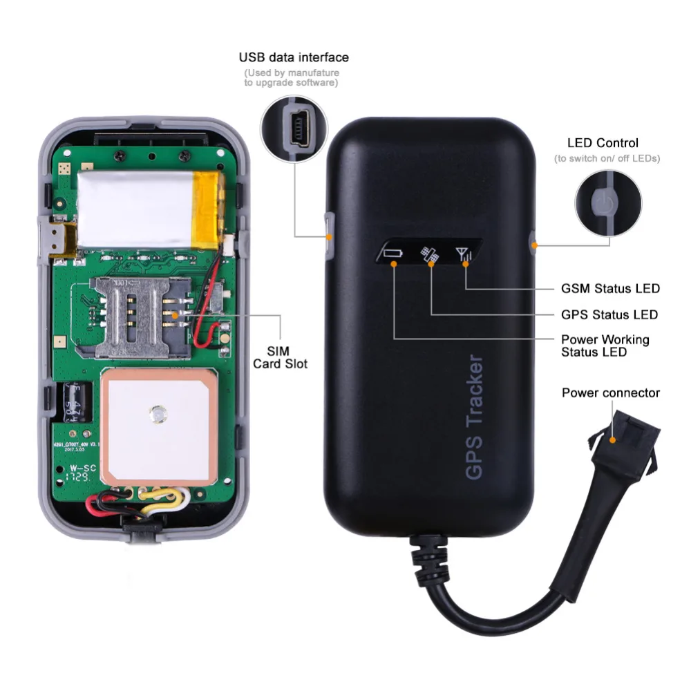 Мини gps трекер автомобиль дистанционно отрезать провод масла 2G/GSM gps локатор в реальном времени отслеживания превышения скорости движения ACC сигнализации Localizador gps Coche
