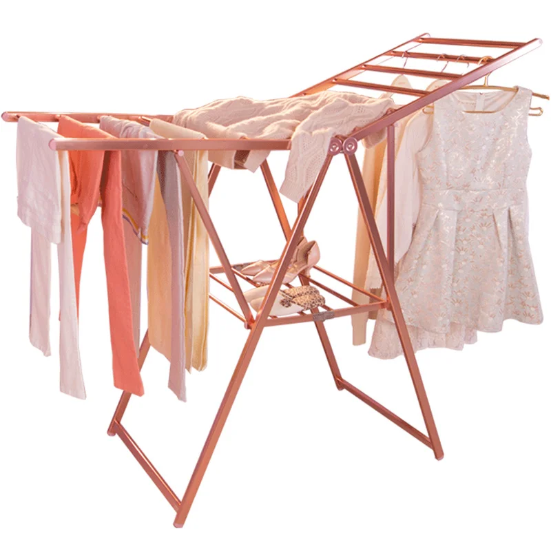

Folding Clothes Garment Drying Hanging Racks Towel Clothing Laundry Balcony Rack Space Saver for Indoor Outdoor DQ9009-1/-2/-3