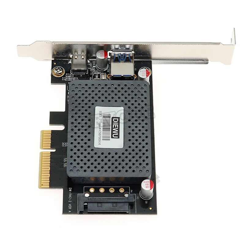 USB 3 1 Type A + C PCe карта с 15 Pin SATA Power 10 Гбит/с конвертер pci-E ASM1142 чип pcie pci express usb сетевая |