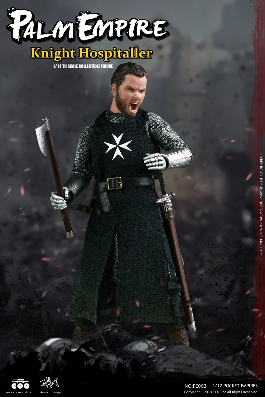 COOMODEL PE003 карманная Империя воин HOSPITALLER рыцарь 1/12 фигурка