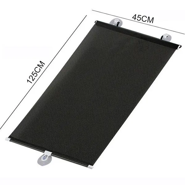 45X125Black Универсальные складные автомобильные выдвижные боковое окно солнцезащитные очки/солнечные шторы занавески рольставни солнцезащитный козырек Защита от солнца козырек - Цвет: 45X125Black