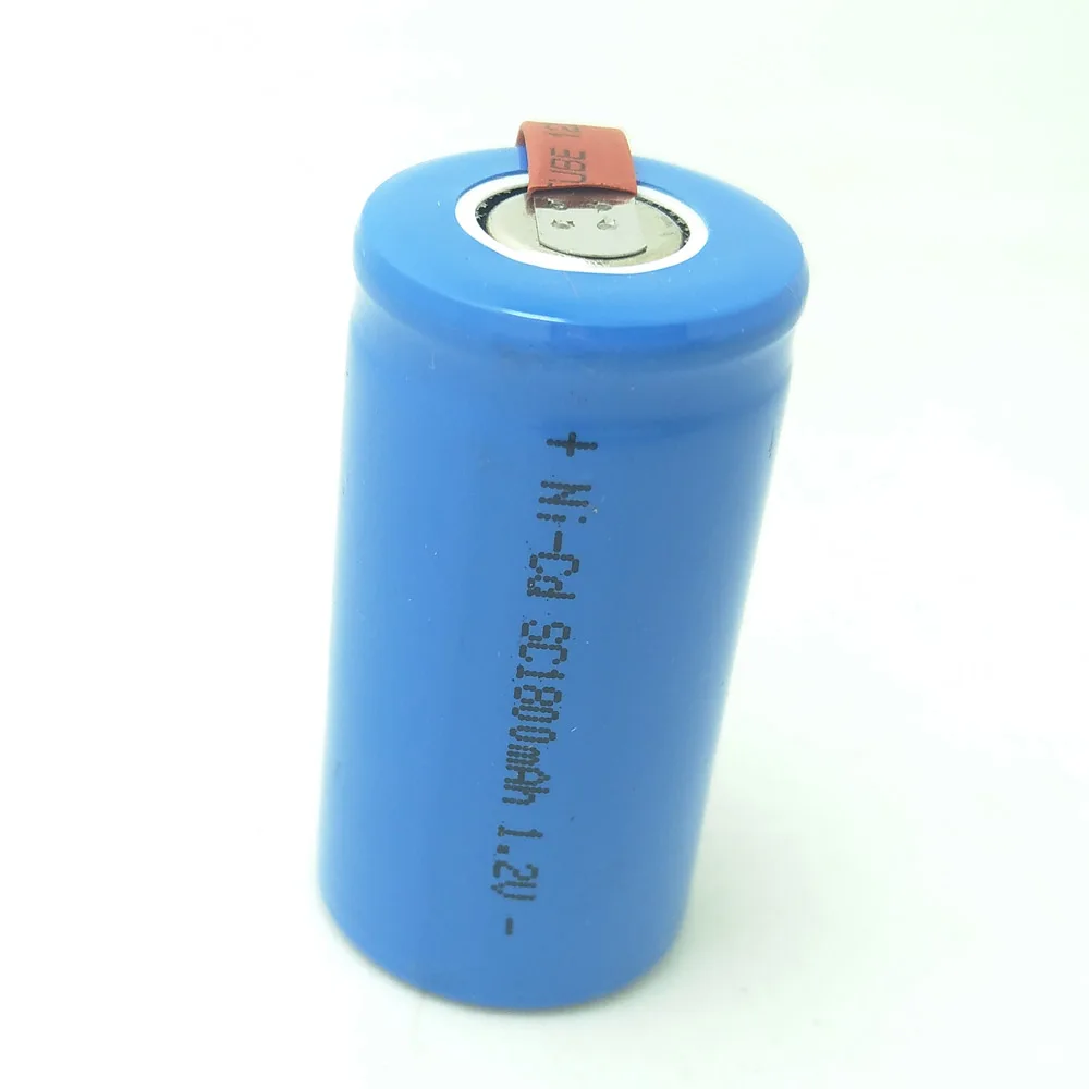10pcs Sub C SC Battery Cells 1.2V 1800mAh Rechargeable Batteria Ni-CD with tab 4.25*2.2cm | Электроника