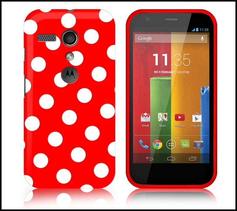 Распродажа мягкий резиновый чехол из ТПУ в горошек для motorola Moto G dvx xt1032 чехлы