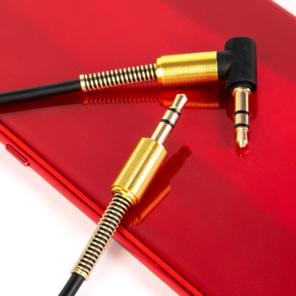 Новый автомобильный Aux аудио кабель 3 5 мм штекер HIFI Универсальный стерео с углом 90
