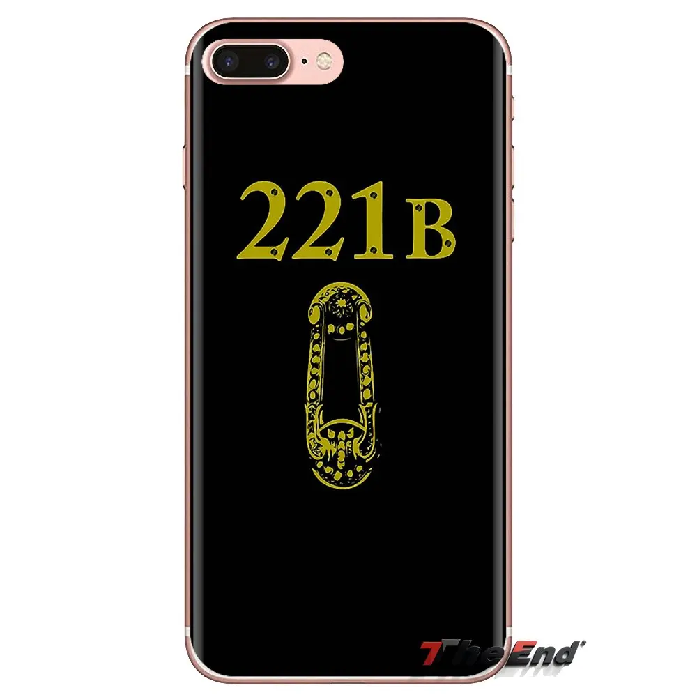 For Sony Xperia Z Z1 Z2 Z3 Z5 compact M2 M4 M5 C4 E3 T3 XA Huawei Mate 7 8 Y3II Sherlock Holmes 221B Doctor Who Soft Case Covers |