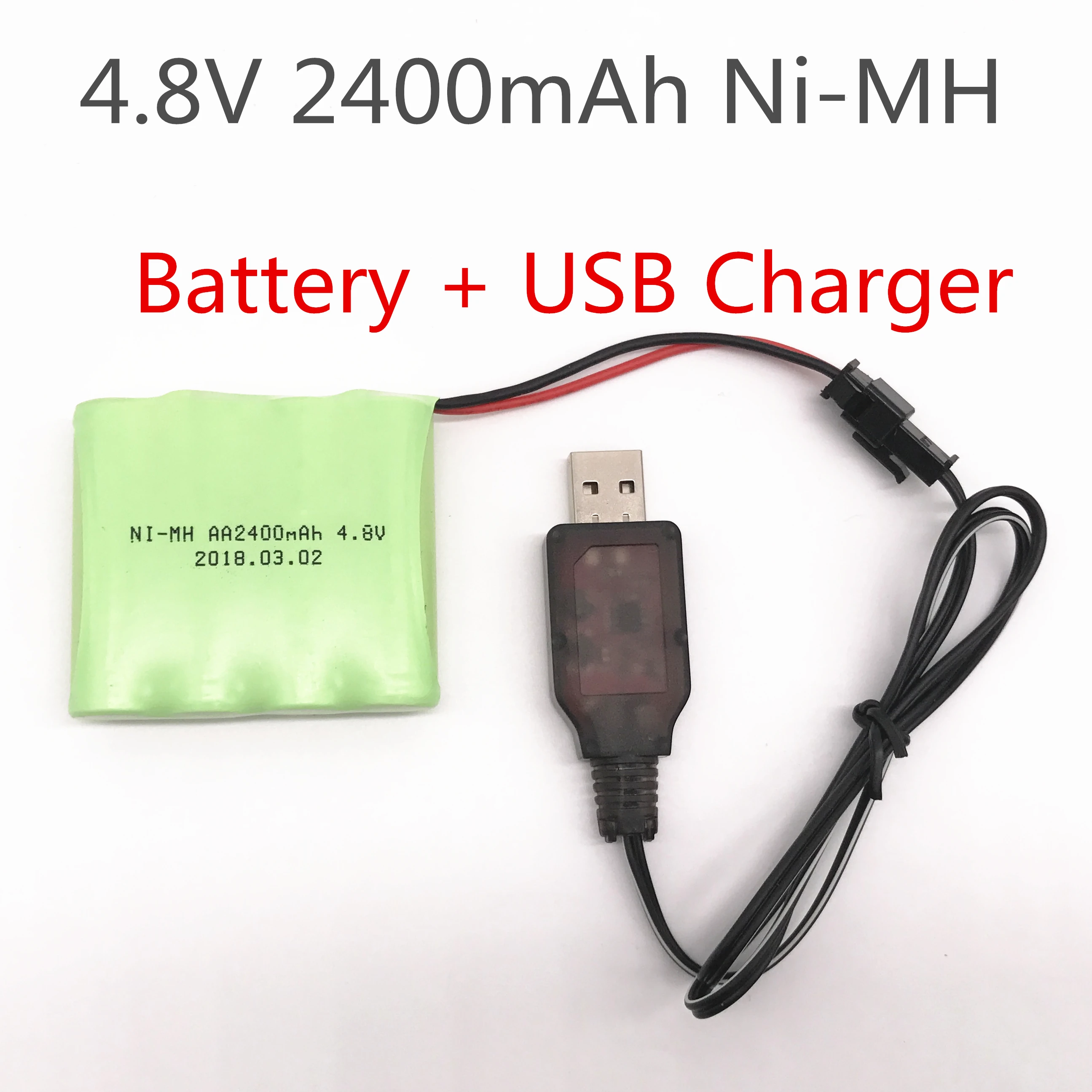 4.8v ni-mh battery With Charger 2400mAh high quality batteries aa nimh rechargeable battery for RC electric toys tool led
