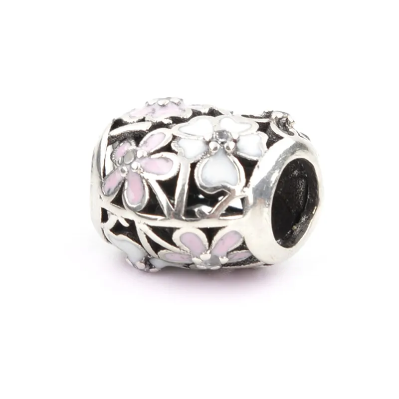 Счастливый сынок модные эмалированные подвески шарики из поэтического цветет