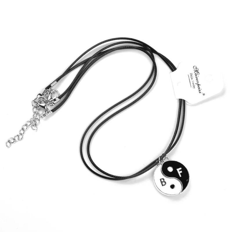 Ожерелье yingyang taiji BFF подвески для 2 лучших друзей Forever массивное ювелирное изделие