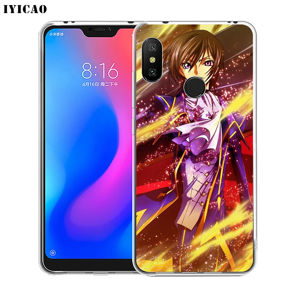 IYICAO Code Geass Soft Silicone Phone Case for Xiaomi Redmi 4A 5A 6A Note 7 6 5 Pro Plus 4X Prime Cover | Мобильные телефоны и