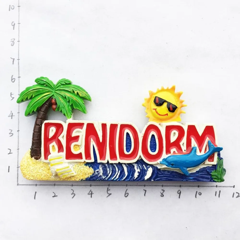 BABELEMI Смола 3D Испания Туризм Сувенир Benidorm Torrevieja магниты на холодильник