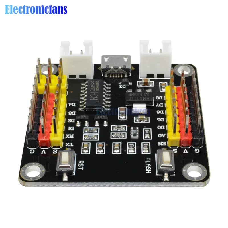 ESP8266 Φ CH340 CH340G Беспроводная плата разработки Wi-Fi MCU UART SPI антенна Micro USB ESP12 для Arduino