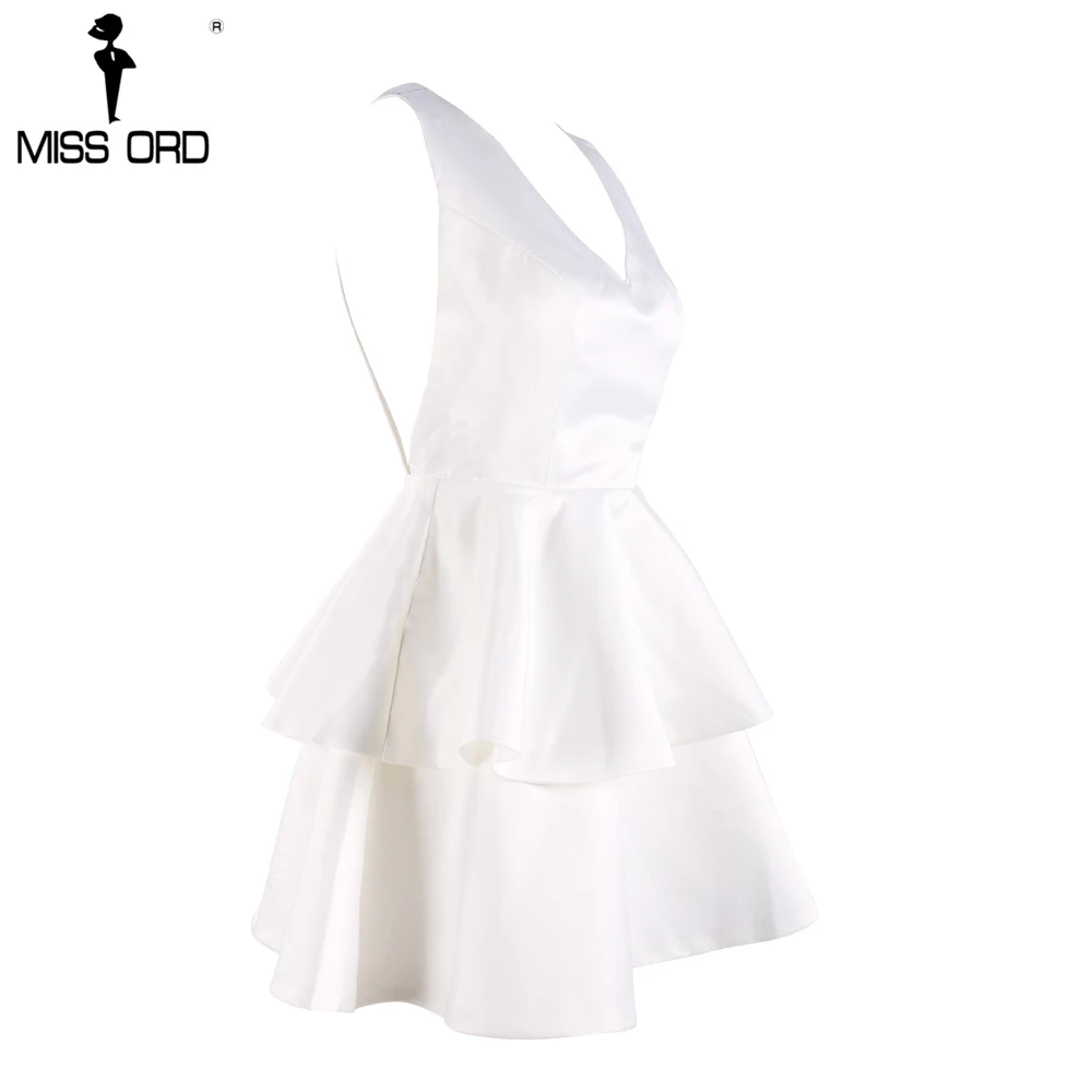 Missord 2019 сексуальное платье с v-образным вырезом и открытой спиной оборками FT8240-1 -