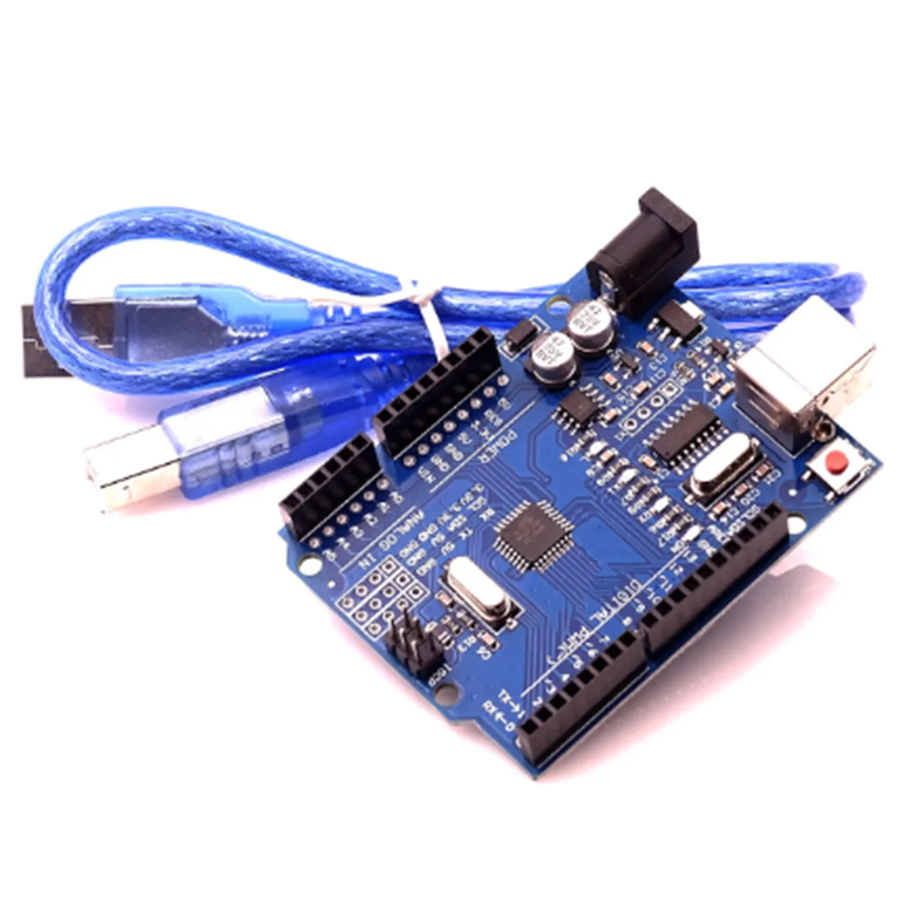 10 Высокое качество UNO R3 CH340 MEGA328P Чип 16 МГц для Arduino UNO R3 макетная плата+ USB кабель прозрачная акриловая коробка