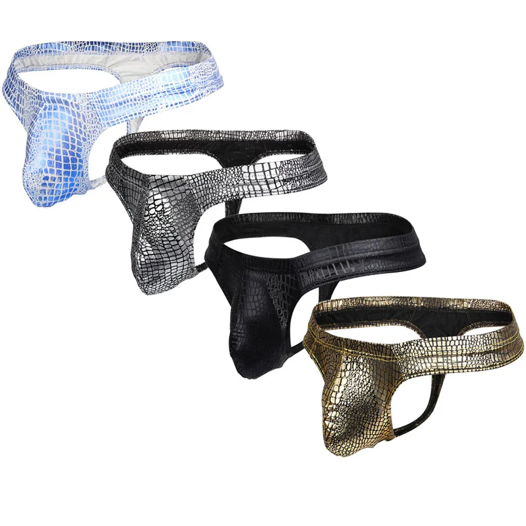 Мужское нижнее белье из змеиной ткани сексуальные мужские трусы cueca masculina мужское