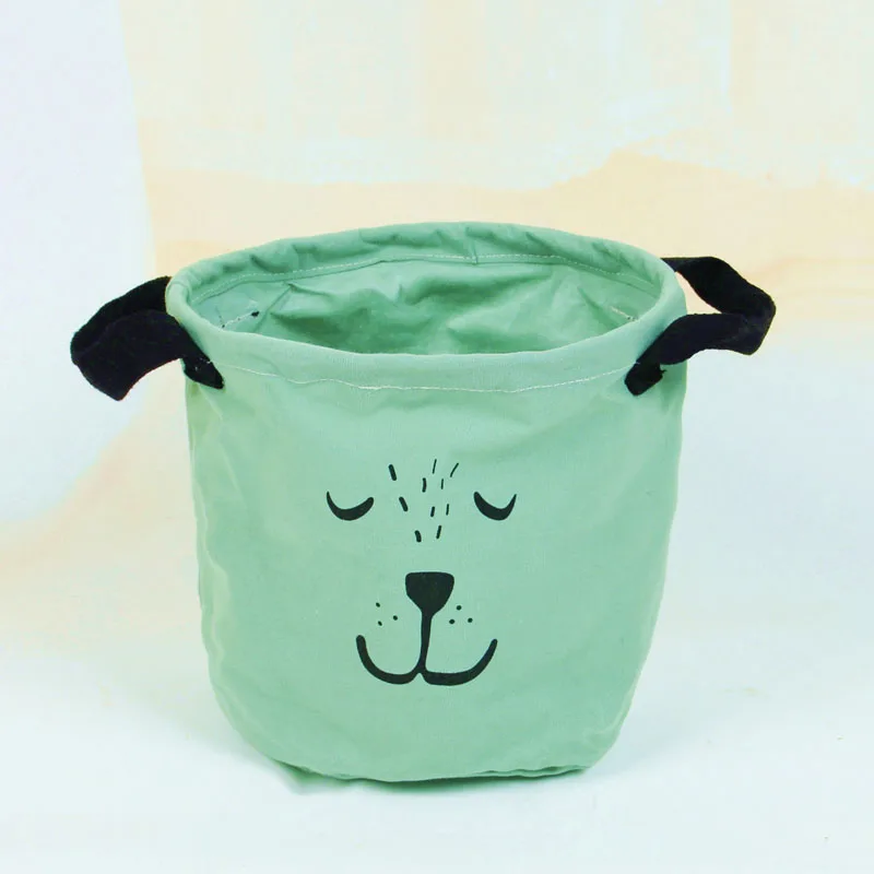 Новый стиль мультфильм сплошной холст хлопок белье Одежда для хранения