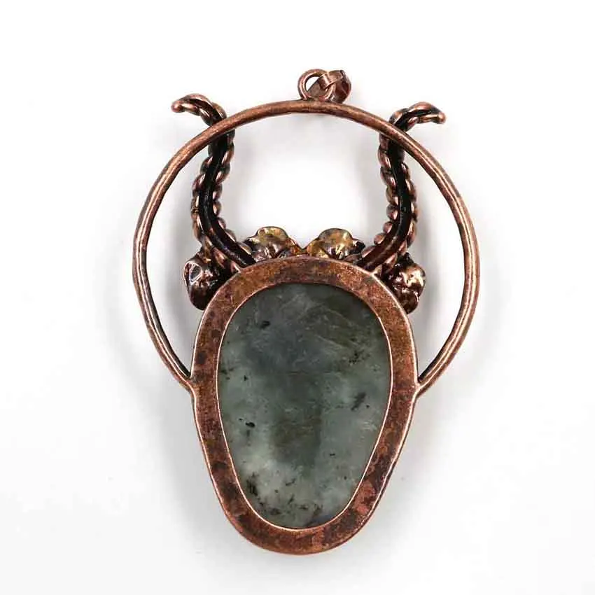 1 шт. неповторимые античные бронзовые подвески в стиле панк виде Головы Быка