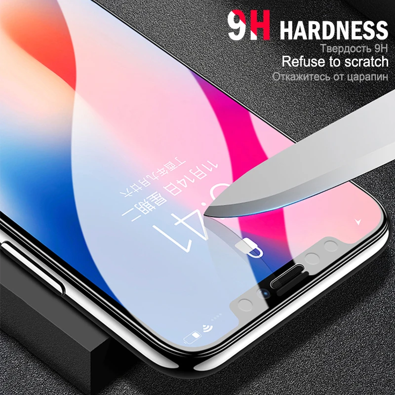 6D изогнутое закаленное стекло для iphone X XS Max XR полное покрытие защита экрана закаленное стекло для Apple iphone X XS Max 9H стекло