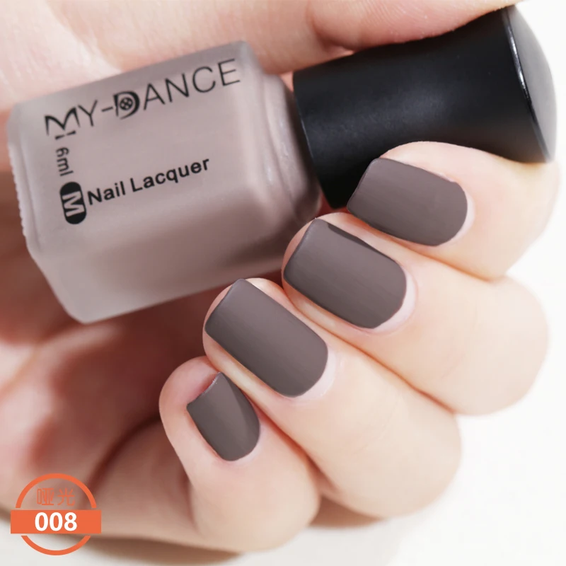 Матовый лак для ногтей Mydance стойкий тусклый эмаль маникюра Быстросохнущий