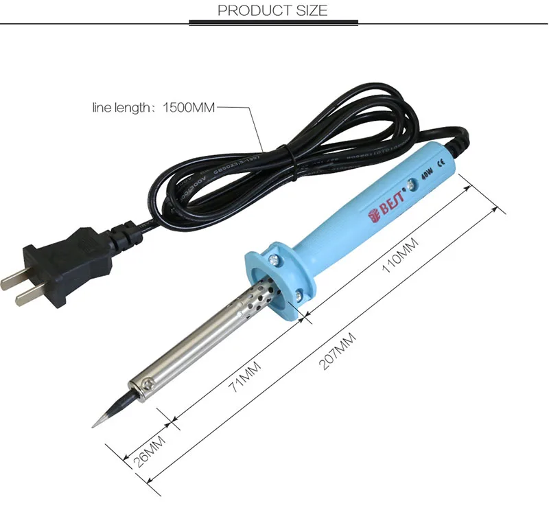 Jyrkior BST-802 High Quality Lead Free Mobile Phone Electric Soldering Iron Kit 30W 40W 60W For Repair Welding Work | Инструменты