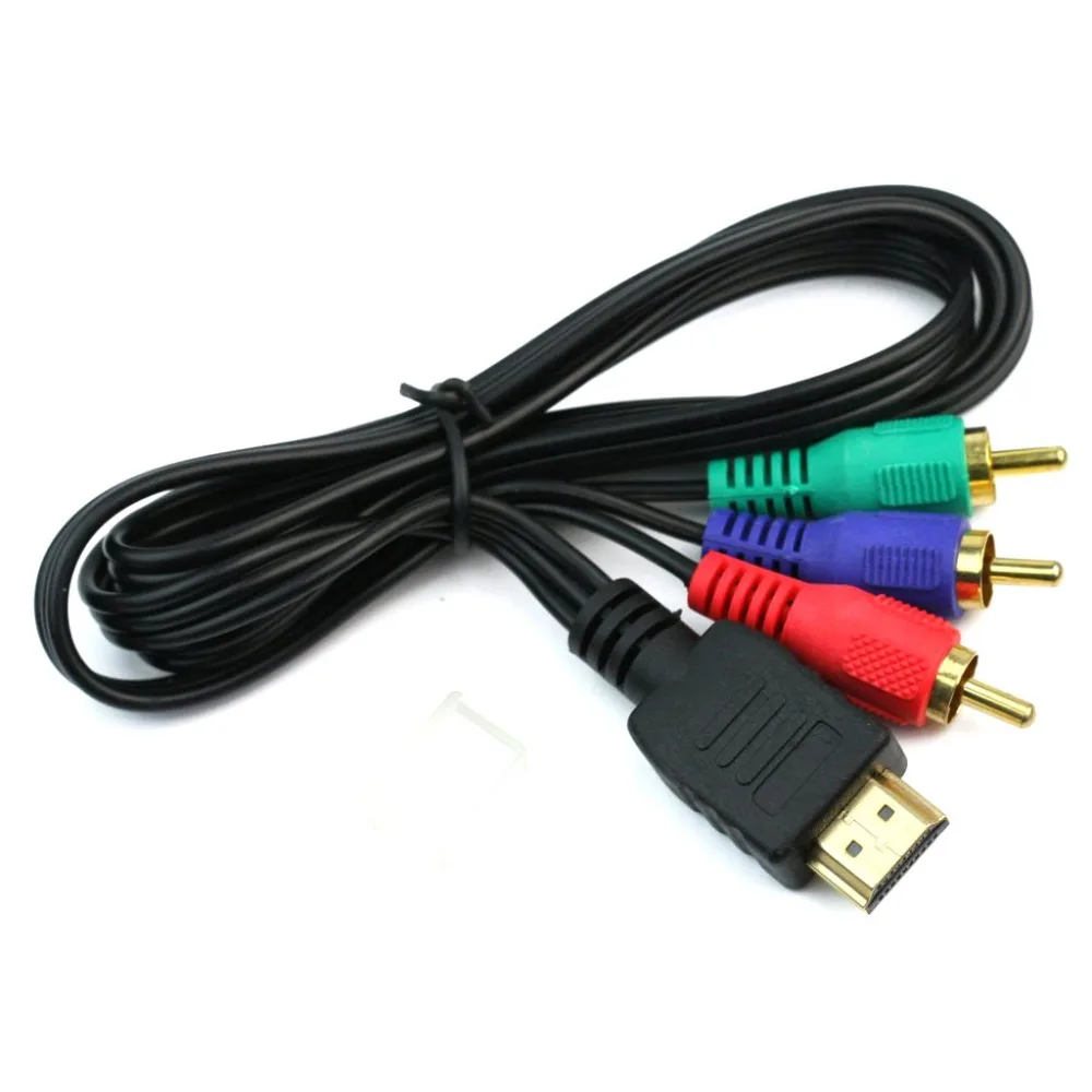 Hight Quality HDMI-compatible To 3RCA 3 RCA Adapter Connection function Video Component Convert Cable 3FT 1M For HD TV | Электроника