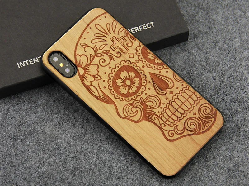 Для iPhone X XS XR чехол с гравировкой по натуральному дереву ударопрочный жесткий чехол на заднюю панель для Apple iPhone XS Max чехол для телефона s