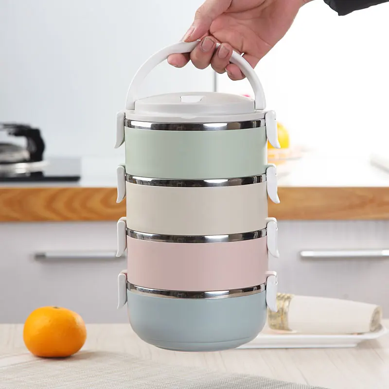 Контейнер для хранения пищевых фруктов Bento набор ланч-боксов из нержавеющей