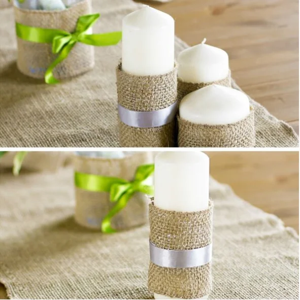 10 метров 9 размеров натуральная джутовая гессианская лента из мешковины