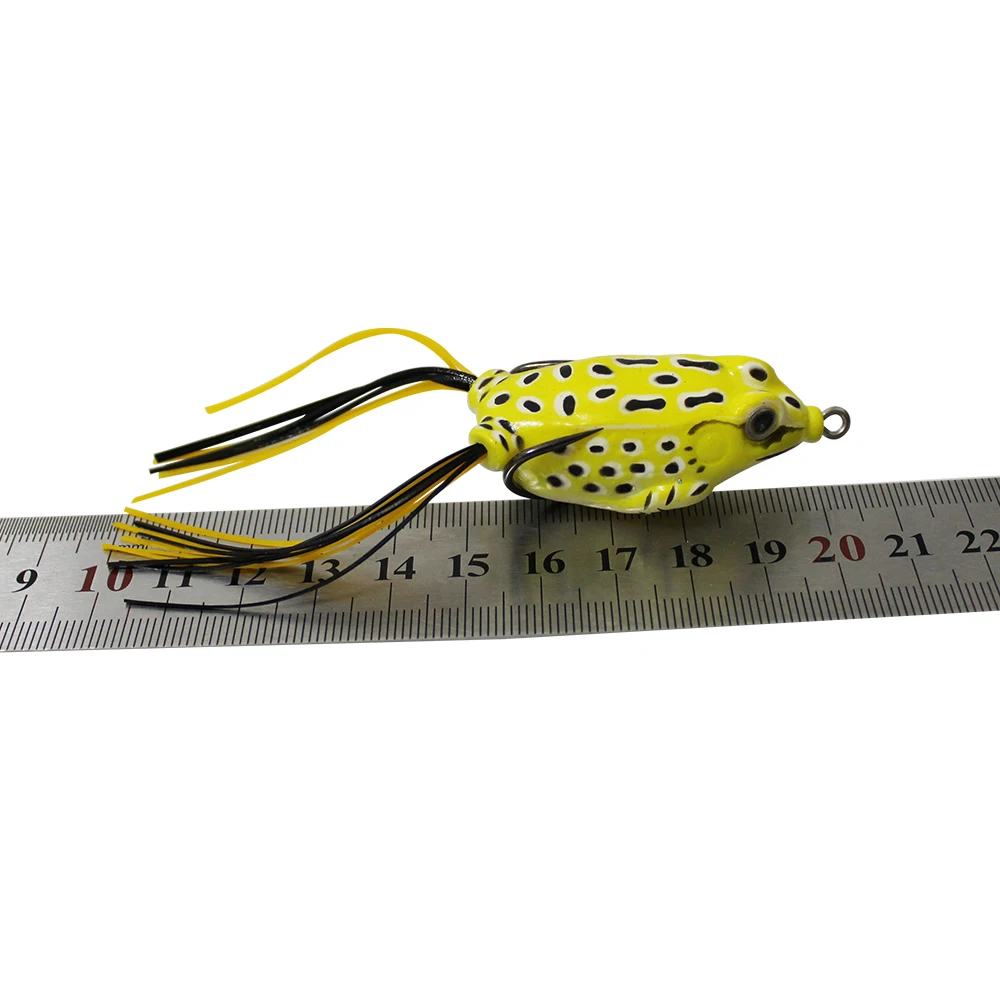 8 шт. приманки для рыбалки с лягушкой мягкие реалистичные двойными крючками окуня