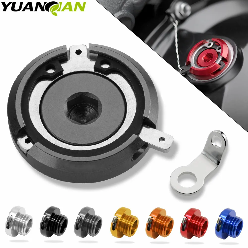 

M20*2.5 motorcycle oil cap cnc motorbike Filler Cover Screw FOR KAWASAKI ER-6N Z800 Z750 YAMAHA MT03 MT09 T-MAX500