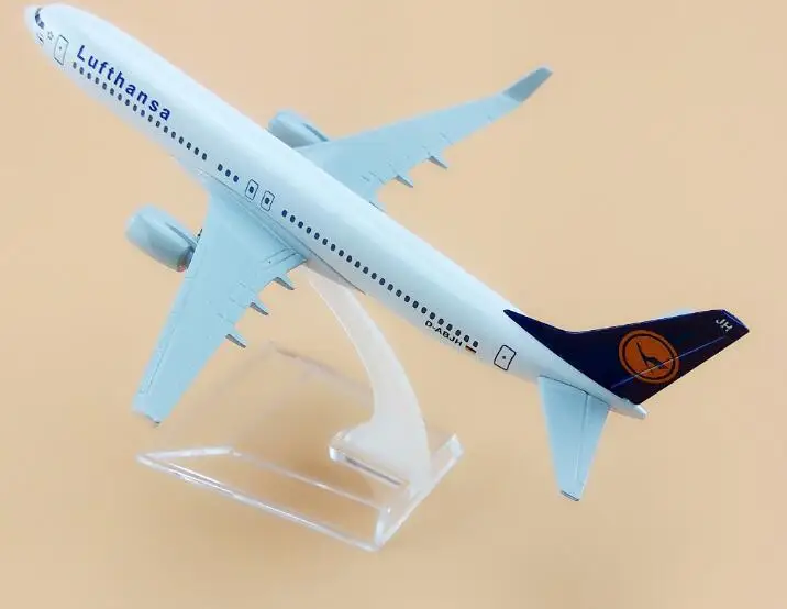 Модель самолета Боинг 400 Lufthansa Размер 1: 737 модель B737 металлическая для детей