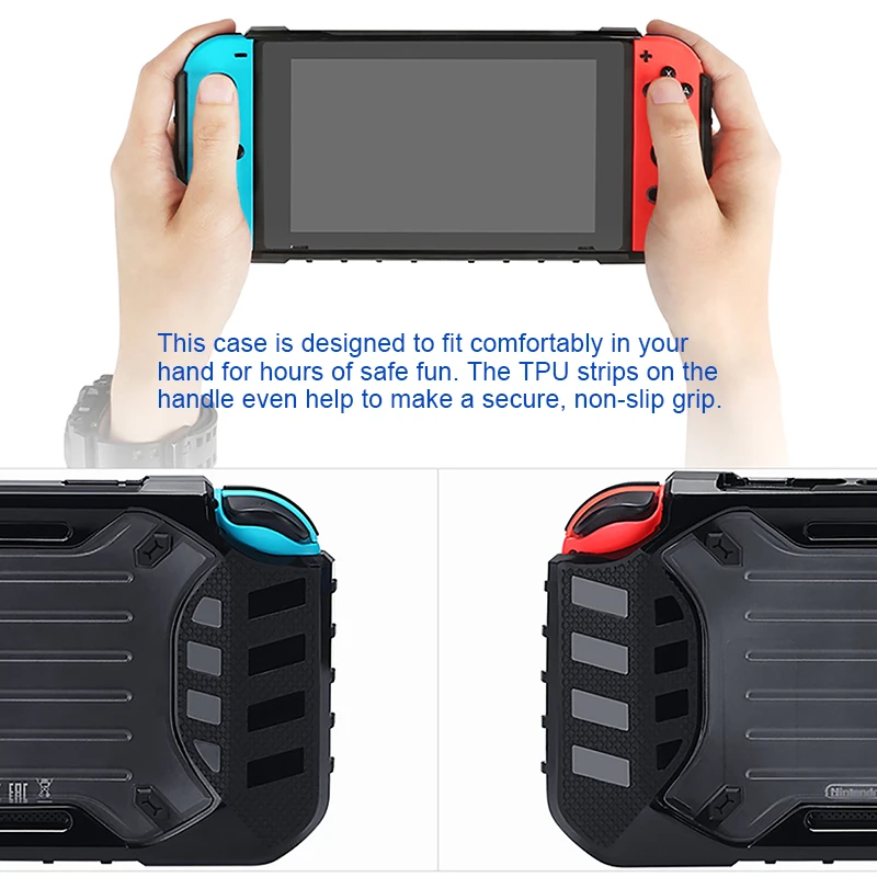Жесткий чехол BUBM для kingd Switch, TPU/PC водонепроницаемый защитный чехол на заднюю панель с защитой от царапин, поглощение ударов, видеоигры