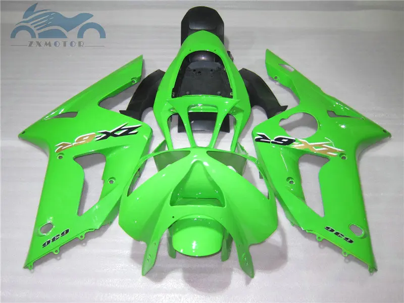 Бесплатная доставка набор обтекателей для KAWASAKI 2003 2004 Ninja ZX6R ZX 636 6R 03 04 green|Полные
