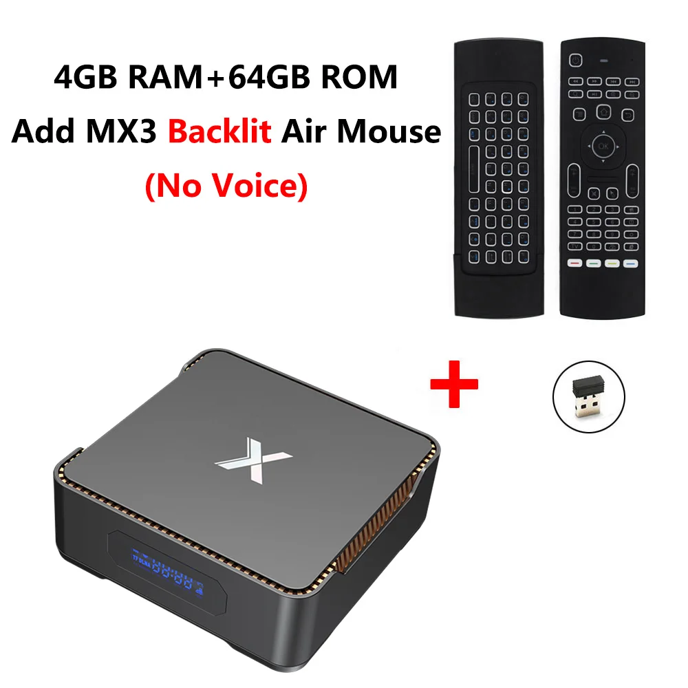4GB 64GB add MX3-L A95X MAX 4 ГБ ОЗУ 64 Гб ПЗУ Смарт Android 8,1 ТВ коробка Amlogic S905X2 1000M 2,4G 5G WiFi Bluetooth 4K HD медиаплеер Поддержка HDD - Цвет: 4GB 64GB add MX3-L