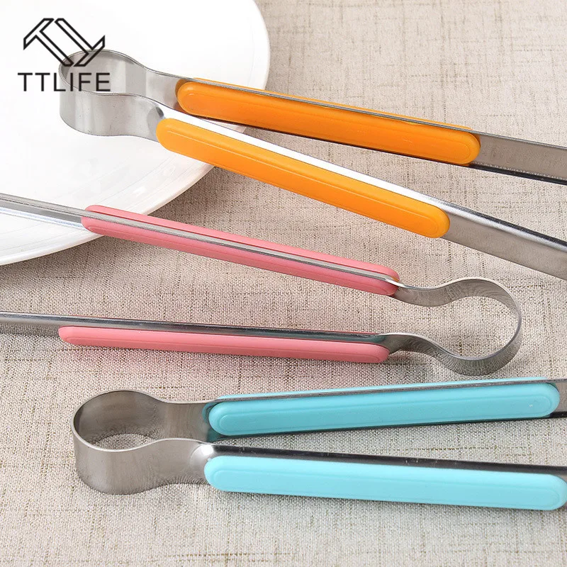 TTLIFE нержавеющая сталь кухонные щипцы для барбекю зажимы мини-гриль для барбекю еда клип лед Тонг мясо салат тост щипцы аксессуары и заколки