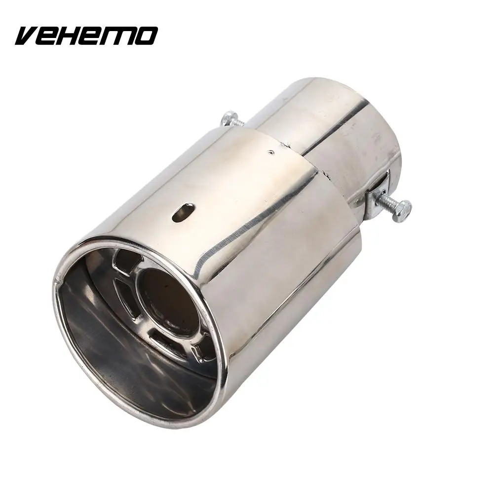 Vehemo Diameter 66-86mm Car Tail Pipe Muffler Tip End Exhaust Accessory Noise Reduction Stainless Steel | Автомобили и мотоциклы