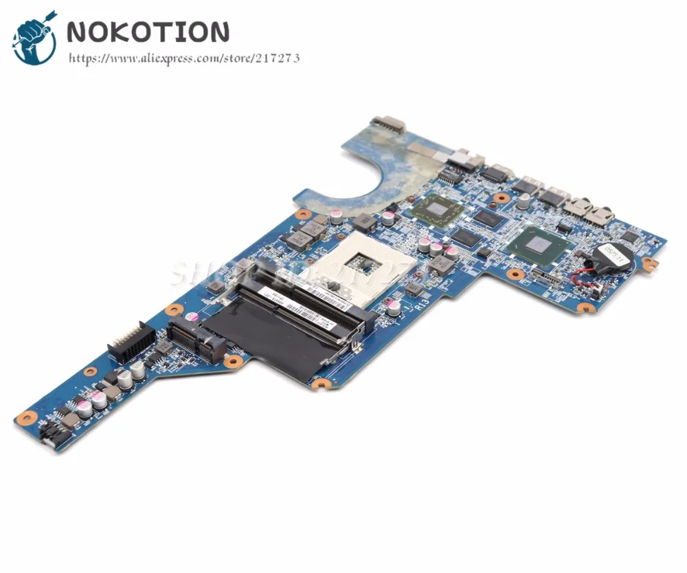 NOKOTION 650199-001 636375-001 основная плата для hp Pavilion G4 G6 G7 материнская плата для ноутбука HM65 DDR3 HD6470 1 ГБ видеокарта Бесплатный процессор