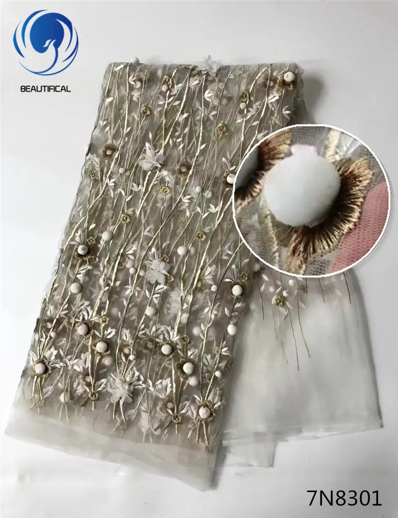 Красивая африканская ткань 3d чистая кружевная последняя мода аппликация