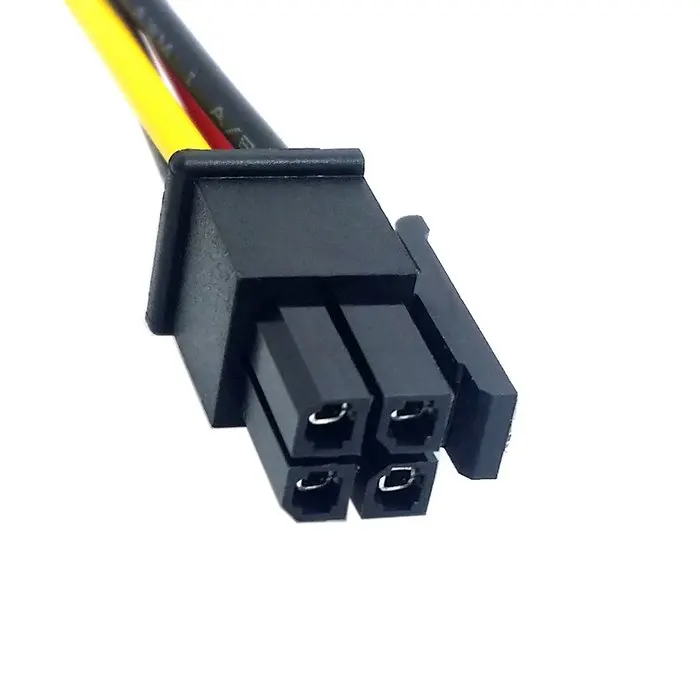 CY Chenyang ATX Molex микро коннектор 4 контактный штекер кабель питания 60 см|Кабели