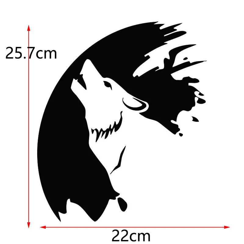 26*22cm Car Stickers Reflective Cartoon Waterproof 3D Wolf Totem Carving Auto Body Decoration Sticker For Automobiles/motorcycle |