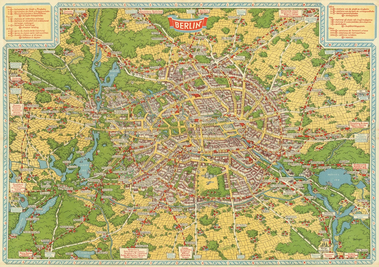 Винтажная Карта мира Плакат урбис ромае (1575) классические картины на холсте