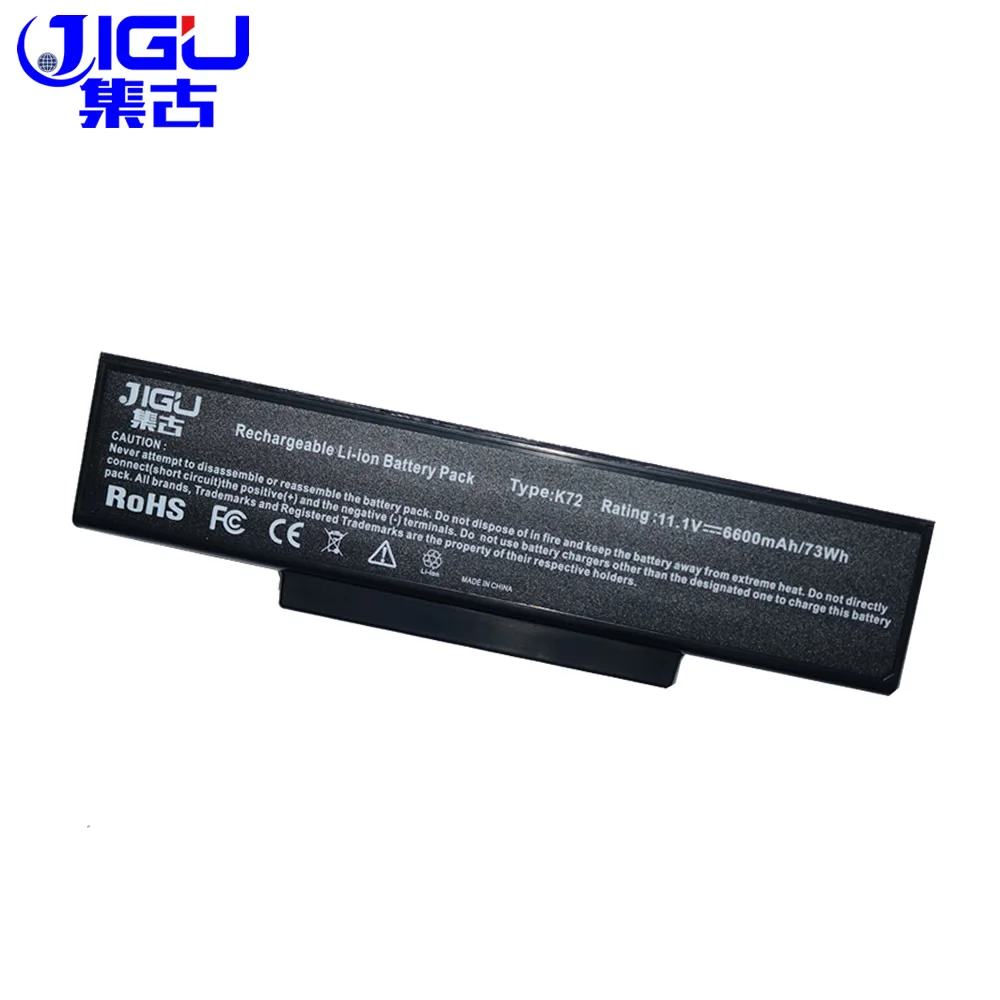 JIGU 9 ячеек Аккумулятор для ноутбука Asus A72 K72 K73 N71 N73 X77 A32 N71|laptop battery|battery for asuslaptop battery