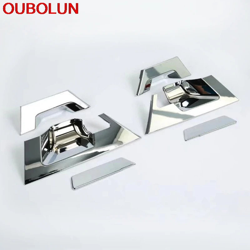 OUBOLUN 12 шт. для Toyota C HR 2016 2017 2018 ABS Набор хромированных наружных накладок на переднюю