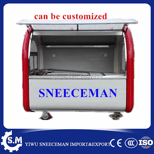 Экспортная Мобильная тележка для еды обеденная машина изготовленная на заказ