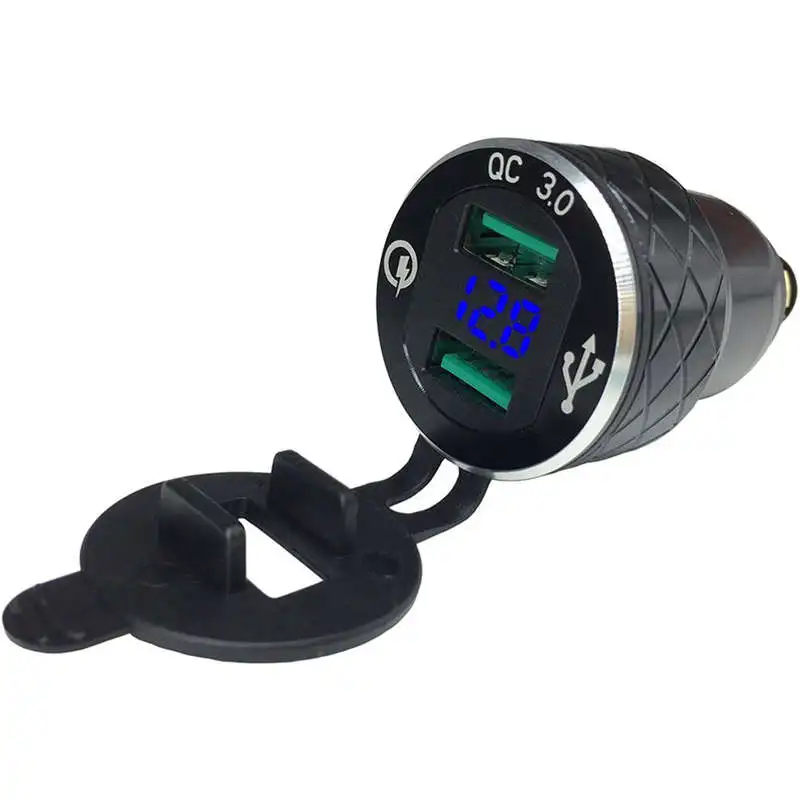 Зарядное устройство из алюминиевого сплава Quick Charge 3 0 с двумя usb портами для